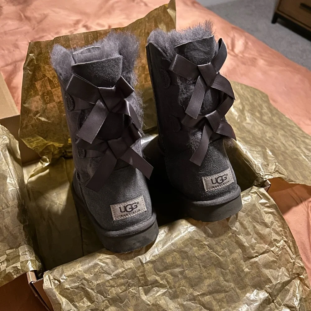 UGG Gray Ankle Boots - Picture 2 of 6